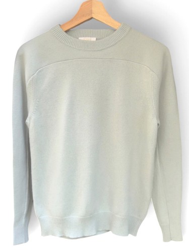 Chloé, Maglione girocollo Chloé donna vintage cashmere silenzioso lusso minimalista blu M
