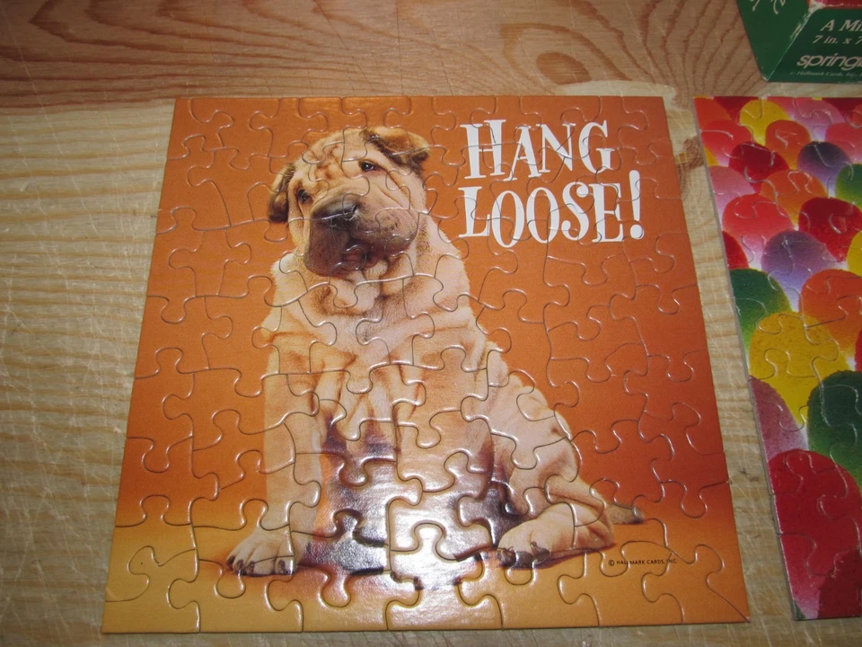 2 Vintage Springbok Mini Puzzles Hang Loose! Dog & Goodie Goodie Gumdrops - Image 4 of 4