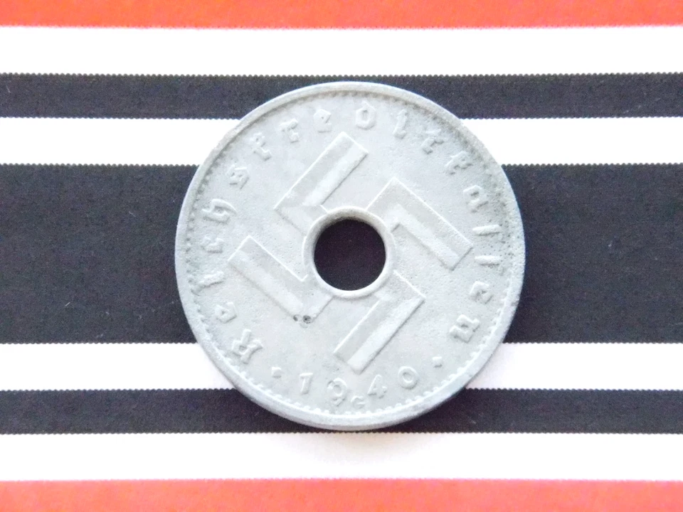 ALEMANA 10 PENIQUES 1940 G Reichskreditkassen Militar Esvástica Moneda 3ª Segunda Guerra Mundial RARA Foto 2 de 4