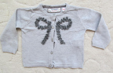 ZARA KNITWEAR baby girl´s - Baby  Feinstrick - Strickjacke Jacke - Gr. 74 - Grau