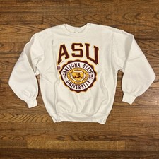 Vtg 90s Arizona State ASU Sun Devils Crewneck Sweatshirt - Sz Large Tuff Sweat