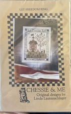 Chessie & Me Cross Stitch Embroidery Needle point Kit "Let Freedom Ring"