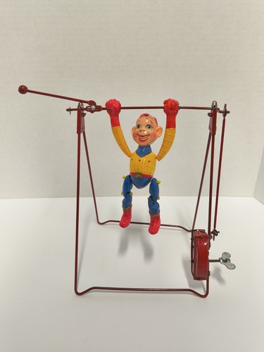 SELDON SEEN CELLULOID HOWDY DOODY ACROBAT WIND UP LINEMAR 1950'S WORKS