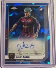 2025 Topps Chrome MLS Sapphire Diego Luna Auto CA-DL Real Salt Lake USMNT
