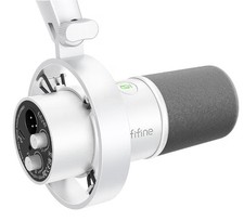 FIFINE K688 Neo USB/XLR Podcast Microphone - Dynamic Pro Mic, Mute Cardioid