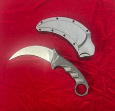 Cold Steel - Steel Tiger Karambit Curved Knife w/ Black Handle Secure-Ex Sheath