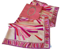 N09/ Emilio Pucci foulard carré 100% soie Vintage 70 Pucci silk scarf 90x90cm