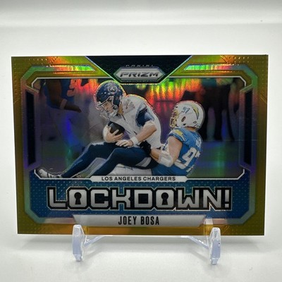  2024 Panini Prizm Football #4 Joey Bosa LOCKDOWN Gold /10 Chargers 