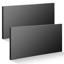2 Pcs HDPE Plastic Sheet, Sheet 1/2" Thick, Size 6" x 12", High black