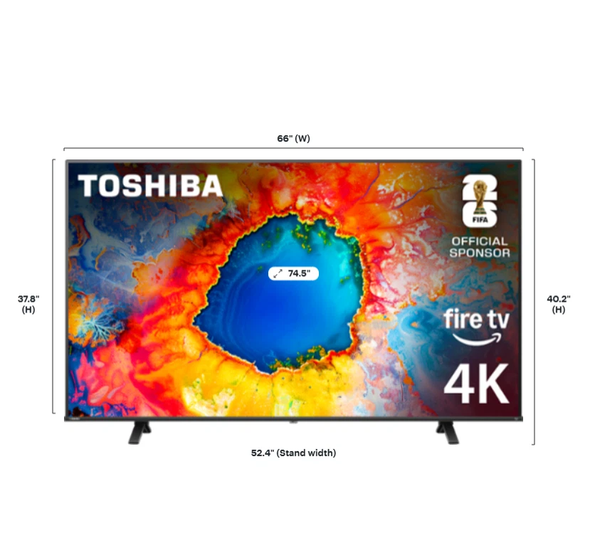 Toshiba - 75" Clase C350 Series LED 4K UHD Smart Fire TV Foto 3 de 4
