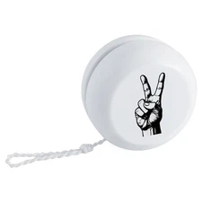 'Peace Sign Hand Gesture' Retro Style Yo-Yo (YY00044980)
