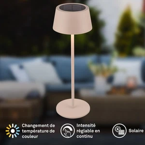 Briloner 7572011 LED Table LAMP, Beige Metal