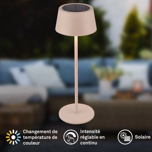 Briloner 7572011 LED Table LAMP, Beige Metal, photo 2