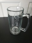 Collectible Clear Glass Beer Mug Featuring an Etched Letter Monogram D — photo 5