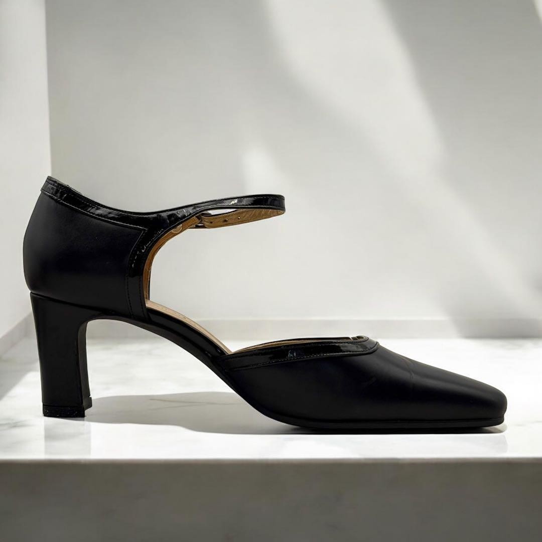 Saint Laurent Shoes Pumps Heel EU 36.0 US 6.0 Leather Black Authentic thumbnail 6