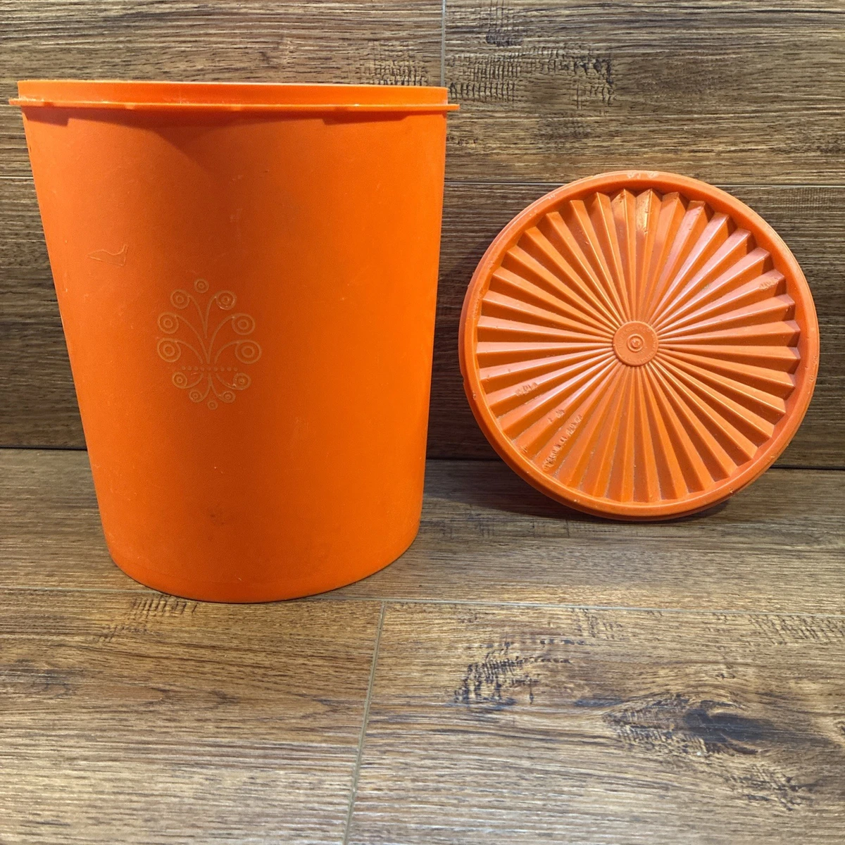 LOT 2 BACS A GLACONS TUPPERWARE VINTAGE ORANGE