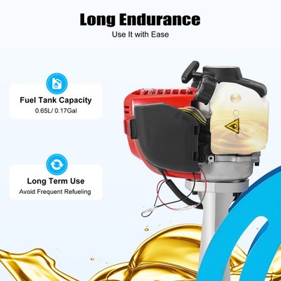 35.8CC Concrete Vibrating Machine 4 Stroke Power Screed Cement Concrete 260Kg