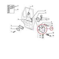 Vordere TüRschloss Links Fiat Ducato - Talento Original 7708492