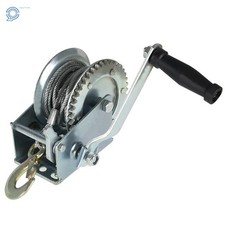 1600lbs Hand Winch Manual Winches Boat Winch Hand Crank With 10m (32ft) Cable US