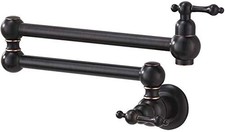 VOKIM Pot Filler Faucet Wall Mount Oil Rubbed Bronze Kitchen Faucet,with Doub...