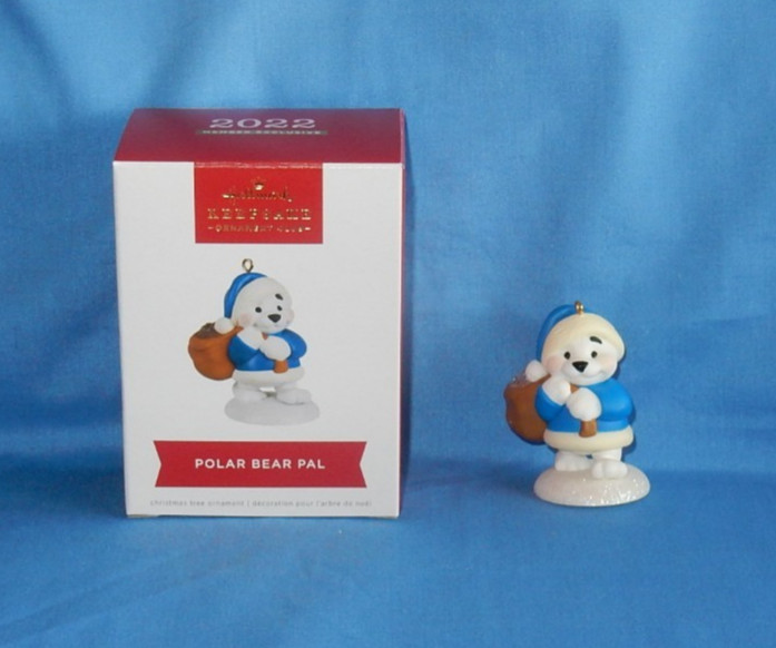 Hallmark 2022 Polar Bear Pal Christmas Ornament in Box
