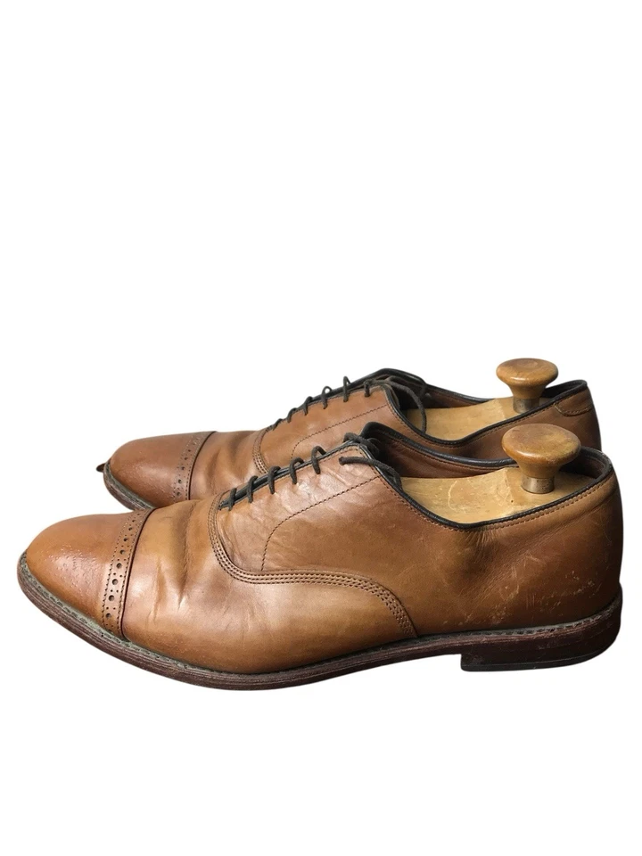 Zapatos de vestir Allen Edmonds Fifth Avenue de cuero marrón chile oscuro con puntera 11,5 D Foto 3 de 4