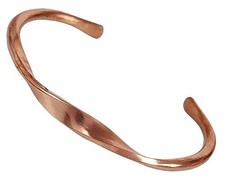 Tibetan style bracelet: hand-forged from solid, high-gauge pure copper.
