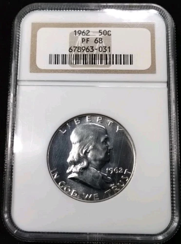 1962 Proof Franklin Half Dollar NGC PF68