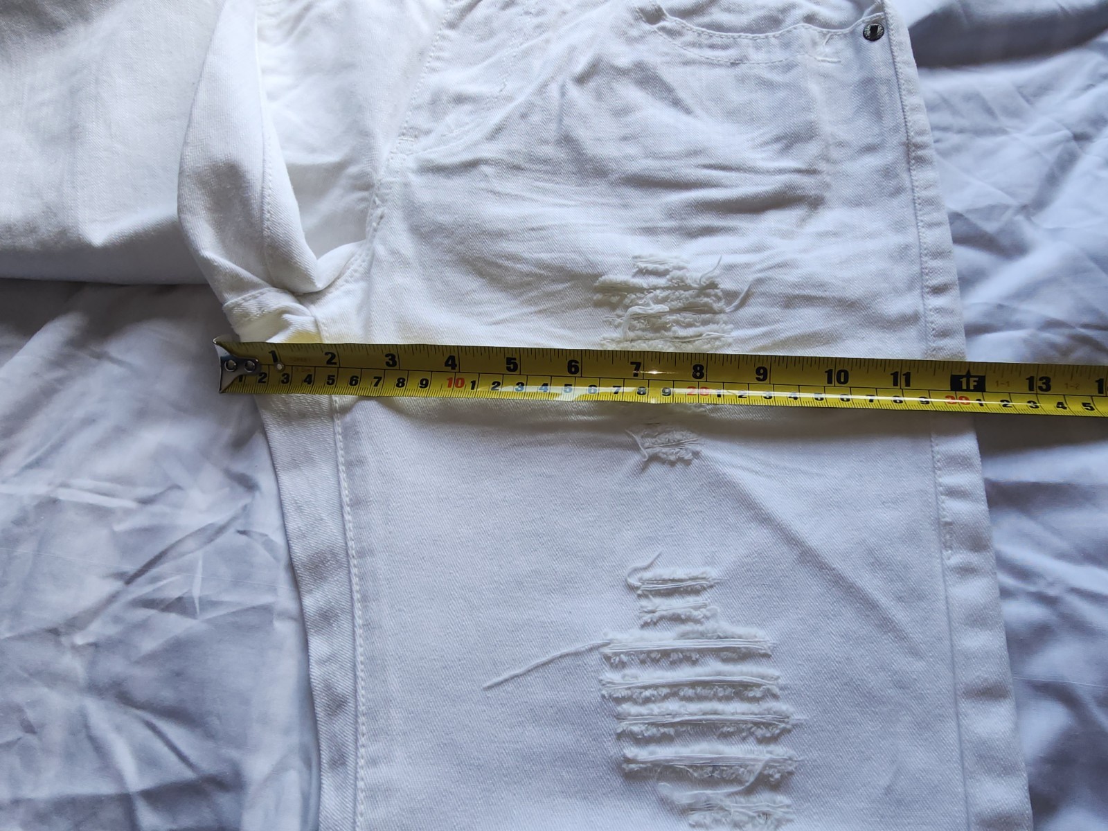 PLATINI JEANS CO. MEN'S STRAIGHT LEG DENIM WHITE JEANS SIZE 31/30 NWT!!!