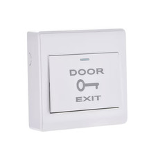 Push to Exit Button Release Switch Door Access Control – White 86mm x 86mm
