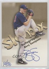 1999 Skybox Premium Autographics Blue Ink 14/50 Benj Sampson Auto b8c