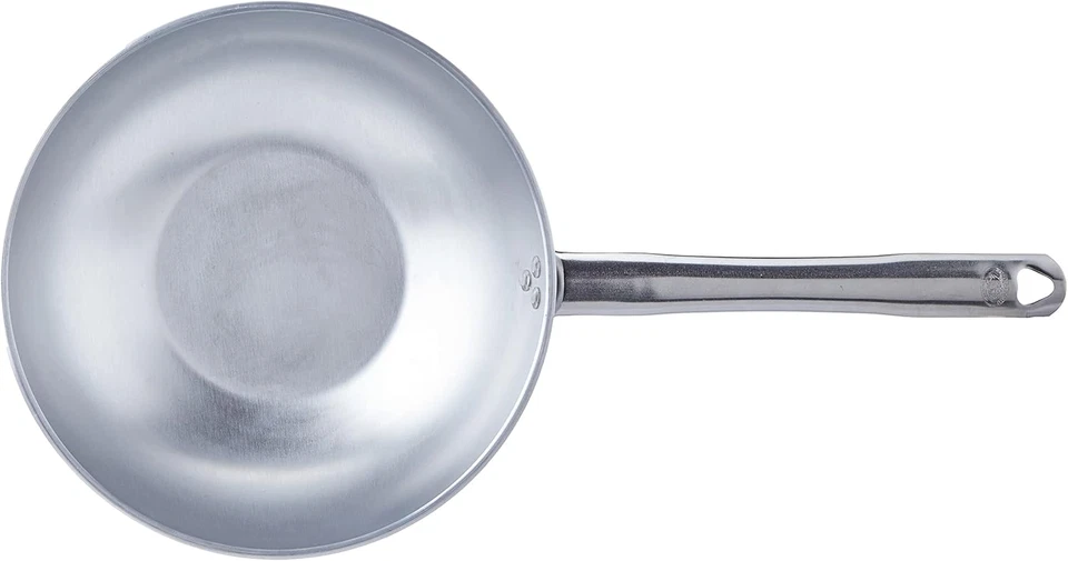 Pentole Agnelli ALMR1111WP28 Linea Alluminio Professionale 5 Mm, Wok Radiante Co - Immagine 3 di 4