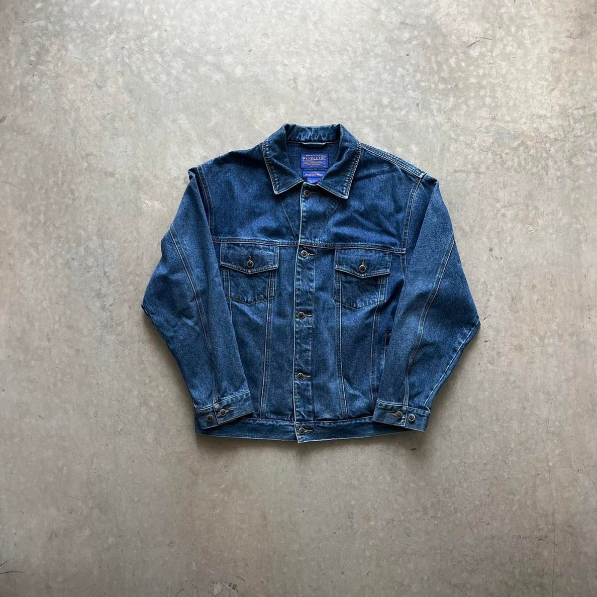 Pendleton ウエスタンスタイル ジャケット ネイビー 90s 90年代 ペンドルトン アウター 民族 ネイビー ブルゾン
