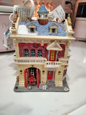 Lemax Coventry Cove Fire Dept Engine Co. No. 2 Toy Drive Christmas
