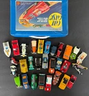 (29) Vintage 1969, 1970s, 1980s Hot Wheels Matchbox Lot w/Matchbox Case