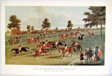 VINTAGE ~ "RACE FOR THE GREAT ST LEGER STAKES, 1836: VEXATION...THE FALSE START"