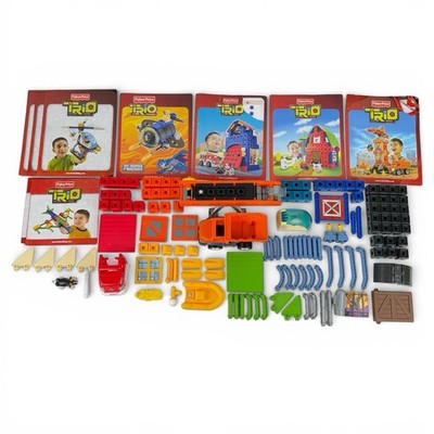 Fisher Price Trio Lot Of 600+ Building Blocks Assorted Pieces Sticks Connectors