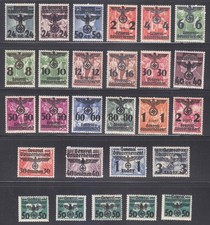 Polen Post Osten 1940 Mi 14-39 inklusive (33 II) (24 I-24 II) Sc N30-N55 WW2 ...