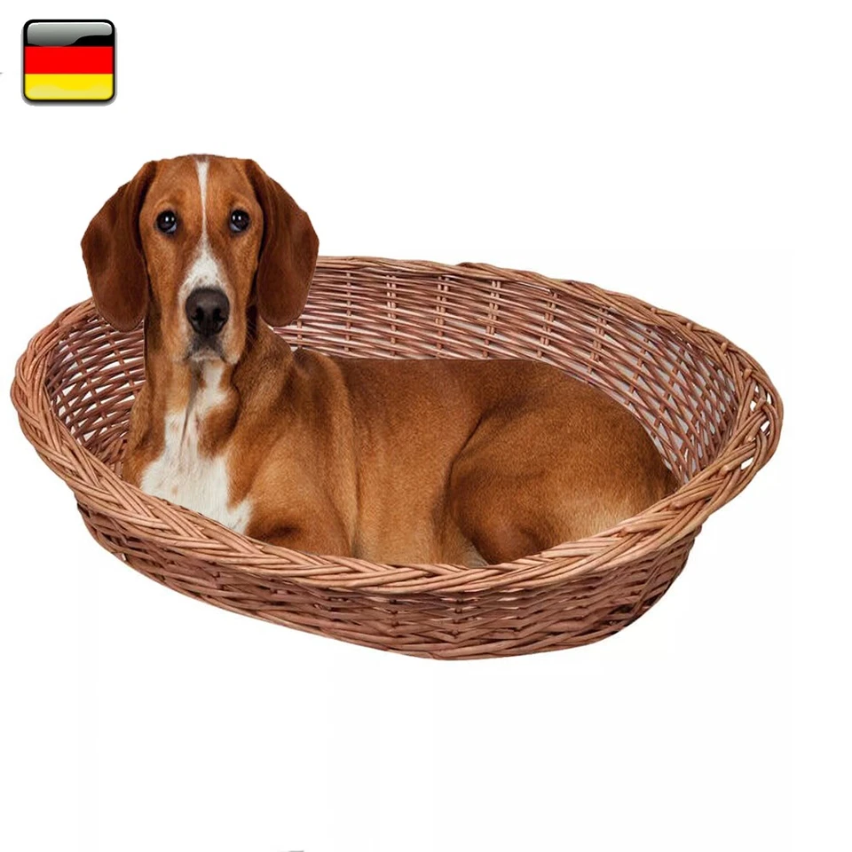 Weidenkorb Hundebett Hundekorb Katzenkorb Schlafkorb Gr. 50cm 70cm 90cm - Bild 1 von 1