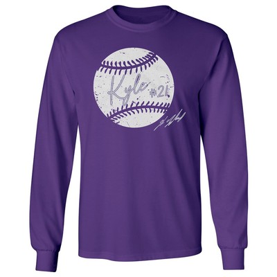 Kyle Freeland 21 Baseball Ball Design - Colorado Fans Long Sleeve Tshirt
