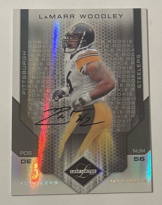 2007 Donruss Rookie Monikers Autograph Silver #263 Lamarr Woodley Rc Auto /99