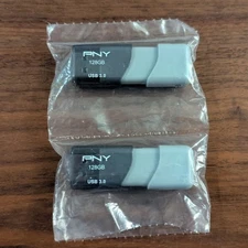 128GB PNY USB 3.0 Flash Drive 2 Pack Memory Stick for Laptops Computers