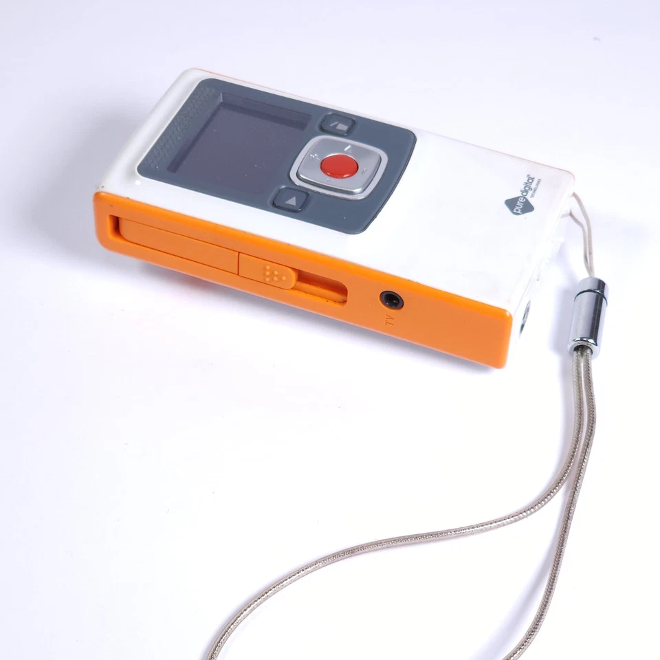 Vintage Flip Video F260N Flash Media Pocket Camcorder TESTED Orange - Image 4 of 4