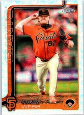 2025 Topps Chrome Logofractor Edition #296 Logan Webb San Francisco Giants