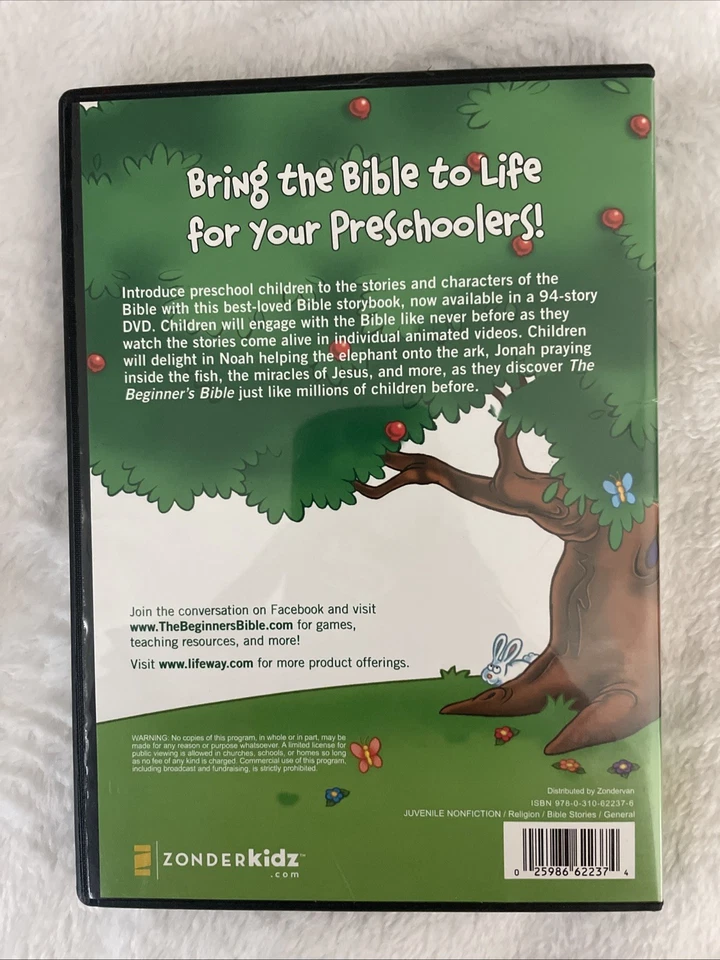 The Beginner's Bible 94 Timeless Bible Stories Kids DVD Out of Print RARE OOP - Image 2 of 3