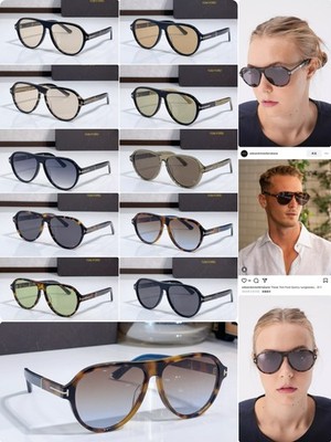Tom Ford Quincy Sunglasses TF1080 Black/Brown 59-13-145mm With