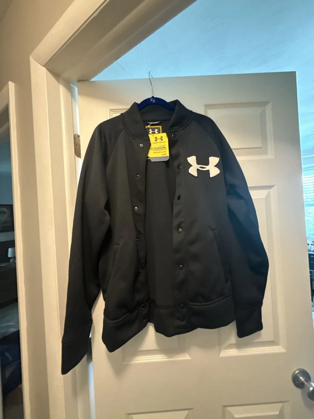 Under Armour ColdGear Storm Varsity Jacket Black Size Medium
Opens in a new window or tab