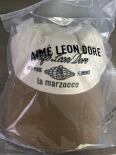 IN HAND Aime Leon Dore La Marzocco Cafe Cap Hat ALD Cream Brown SS25 RARE