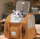 Backpack Carrier for Handlebar Cat Bike Basket Pet Bicycle Puppy Safety Mesh