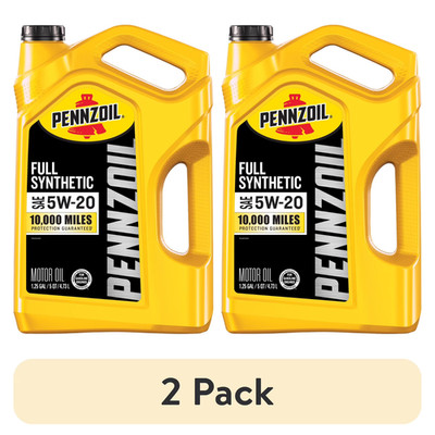 (2 pack) Pennzoil Full Synthetic 5W-20 Motor Oil, 5 Quart Motor Oil USA